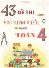 43 Đề thi chọn học sinh giỏi Toán Lớp 4 (Kèm đáp án)